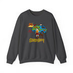 Scooby-Doom Mystery Machine Crewneck Sweatshirt — Vintage Cartoon Van & Characters