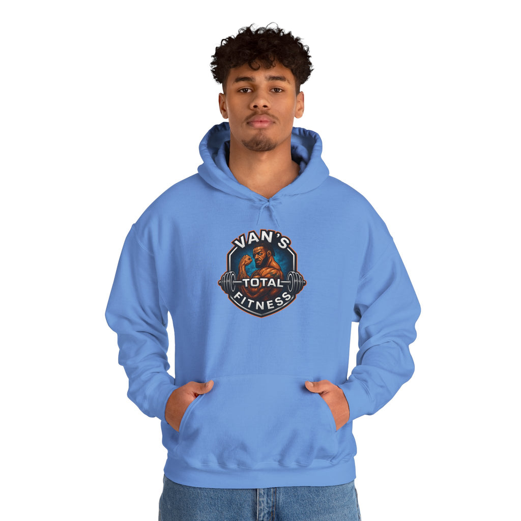 Van's Total Fitness Hoodie — Gym Logo Pullover for Trainers & Athletes