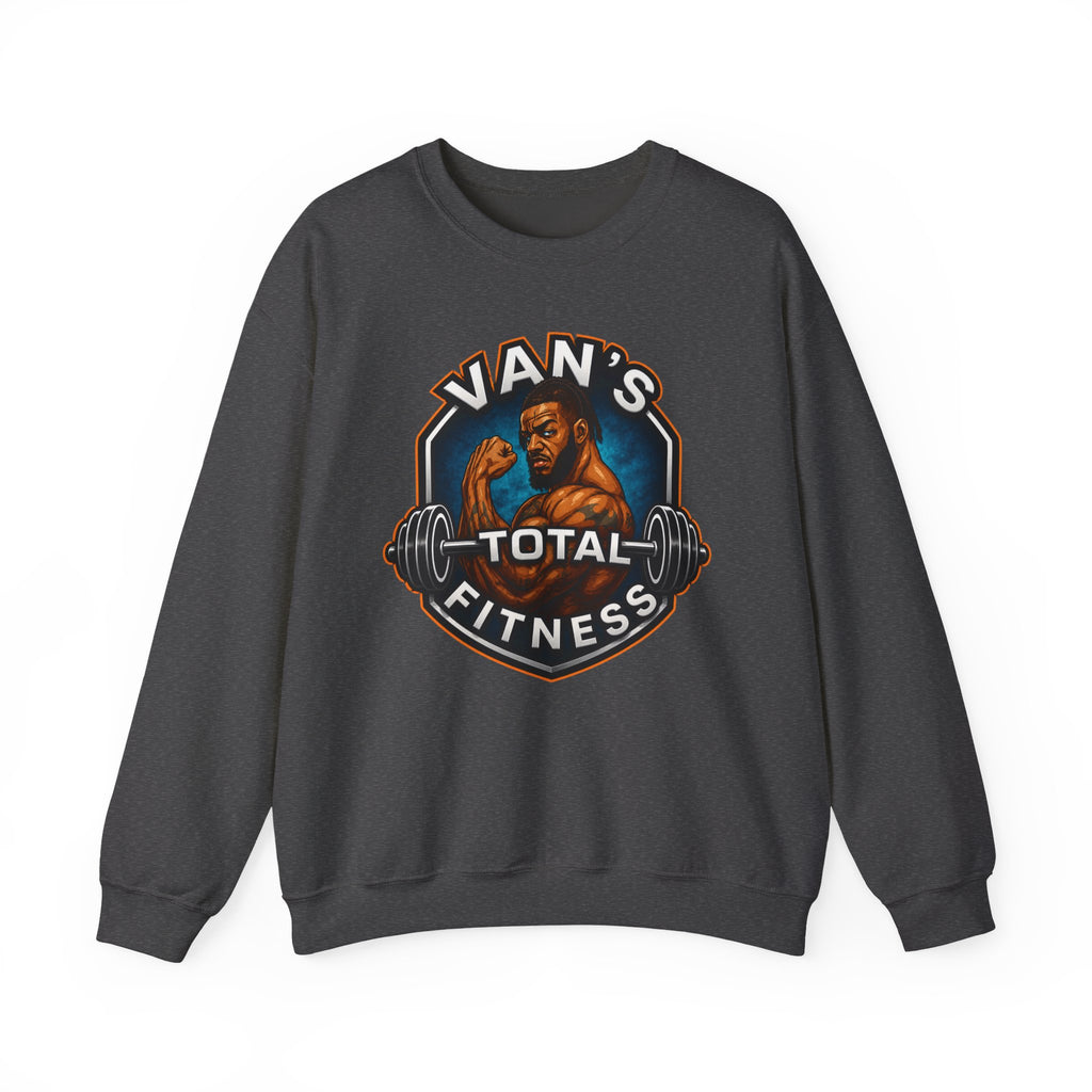 Van's Total Fitness Crewneck Sweatshirt — Gym Logo Pullover for Van's Total Fitness Fans