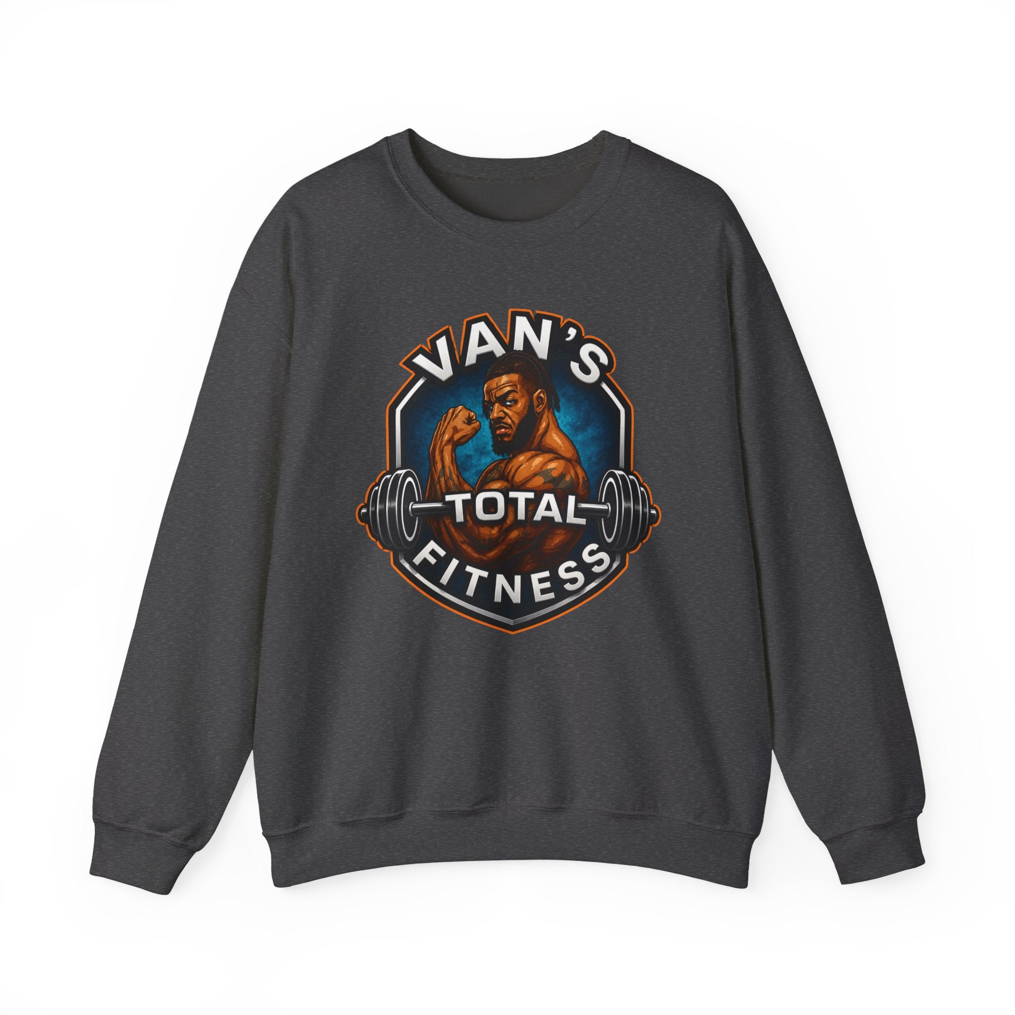 Van's Total Fitness Crewneck Sweatshirt — Gym Logo Pullover for Van's Total Fitness Fans