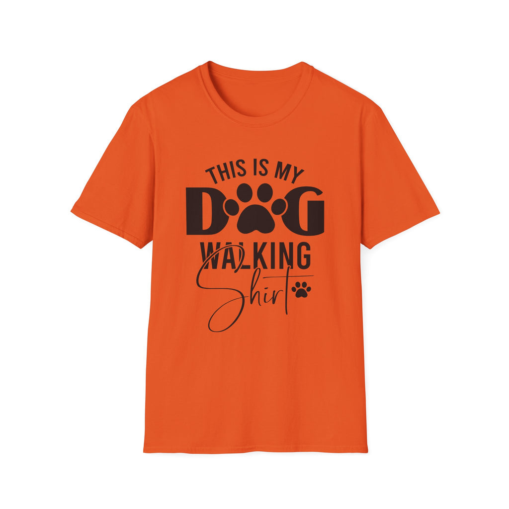 Dog Walking T-Shirt — "This Is My Dog Walking Shirt" Pet Lover Tee