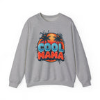 Cool Mama Crewneck Sweatshirt — Retro Sunset Palm Graphic for Moms