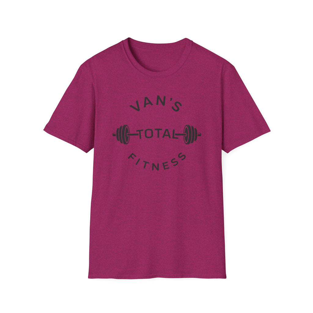 "Van's Total Fitness" Barbell Gym T-shirt