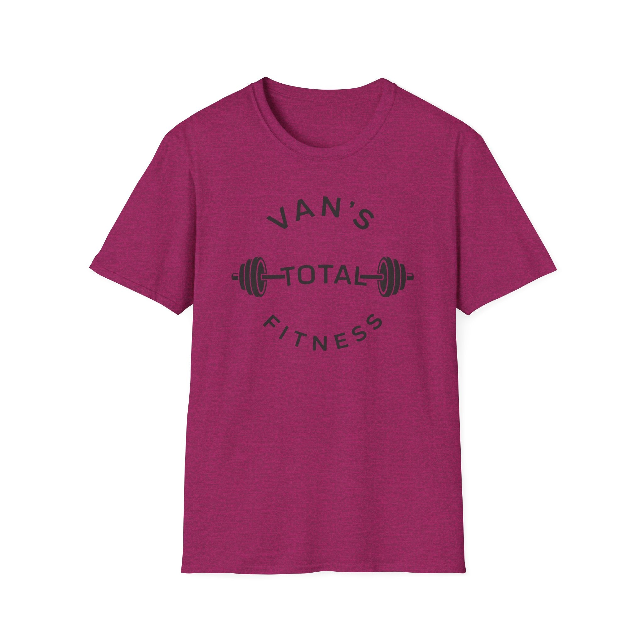 "Van's Total Fitness" Barbell Gym T-shirt