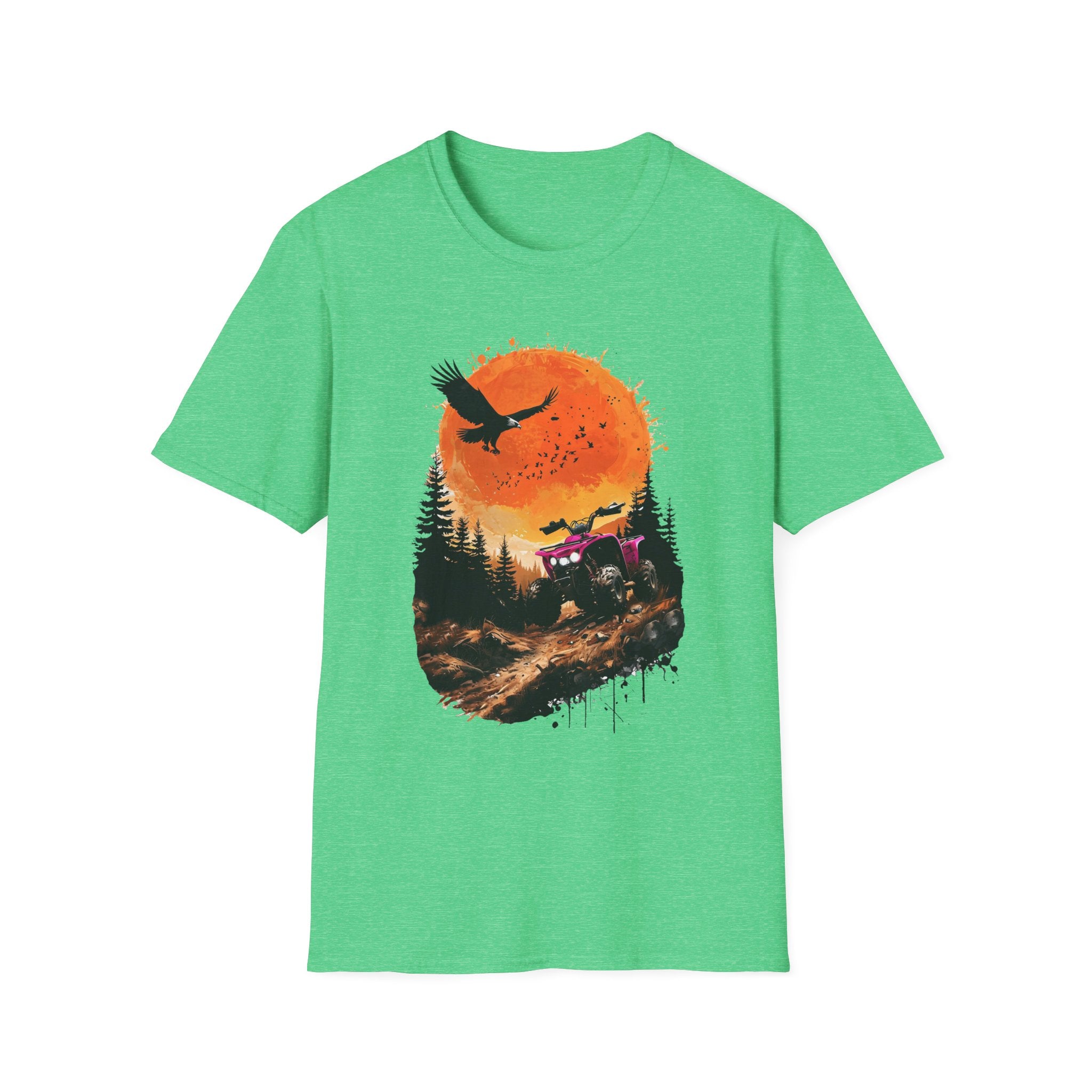 Off-Road Jeep Sunset T-Shirt — Adventure Forest Graphic Tee