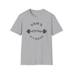 "Van's Total Fitness" Barbell Gym T-shirt
