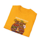 “Unapologetically Dope Black Nurse” Empowerment Tee —  Brown Afro Nurse T-Shirt