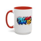 They Not Like Us Coffee Mug — Graffiti Accent Mug (11/15oz)