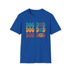 Dog Dad Retro Paw Graphic T-Shirt