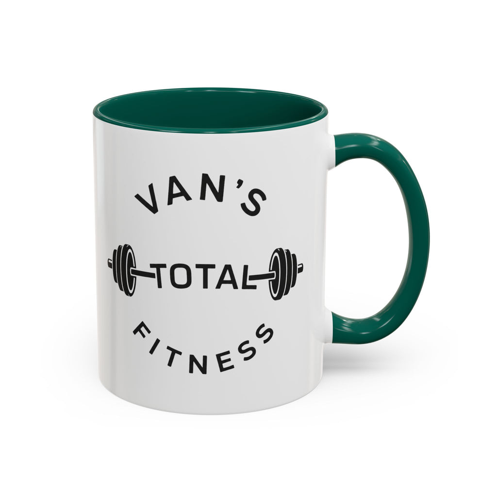 Van's Total Fitness Coffee Mug (11oz/15oz) — Gym Barbell Ceramic Mug