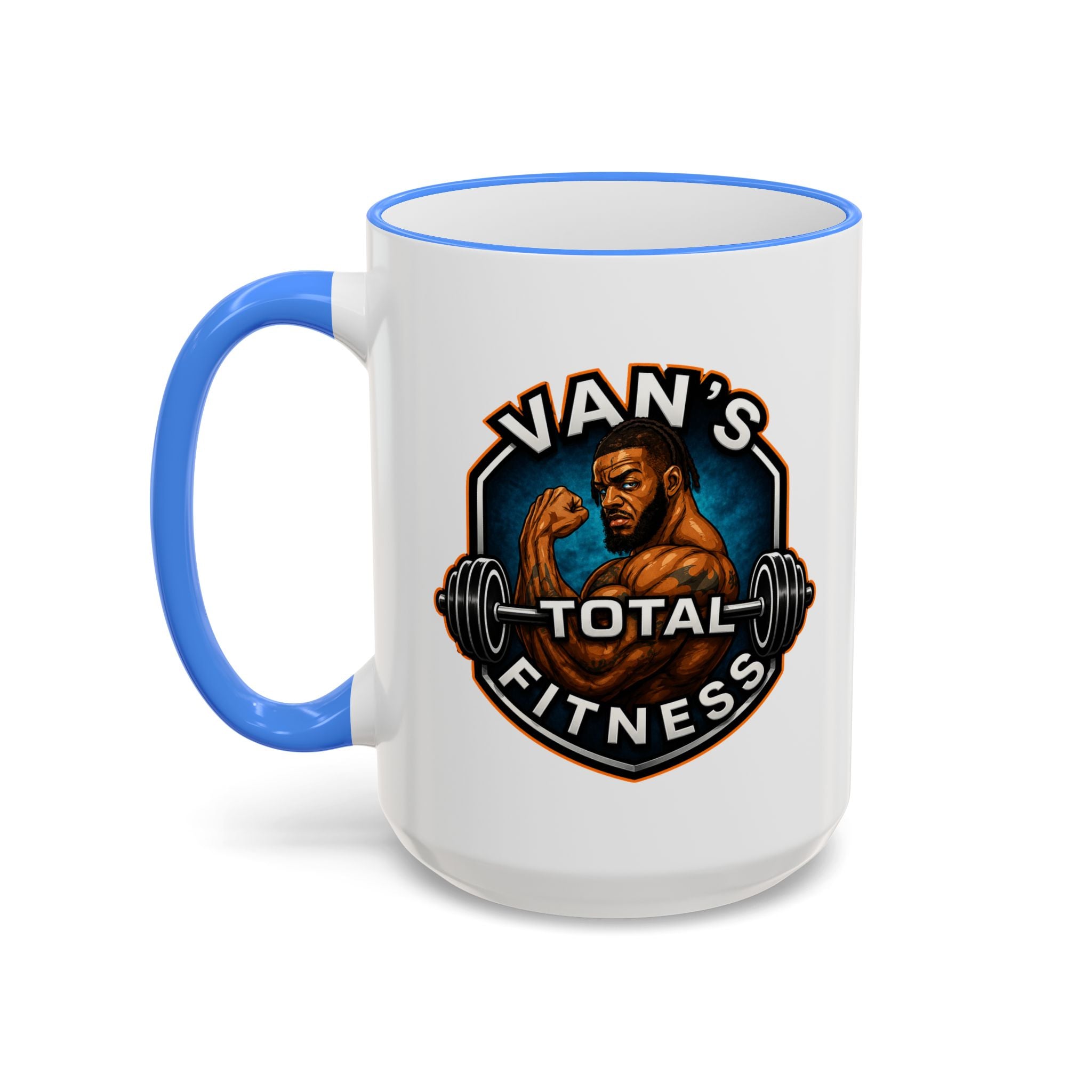 Van's Total Fitness Logo Mug - Accent Rim & Handle 11oz/15oz