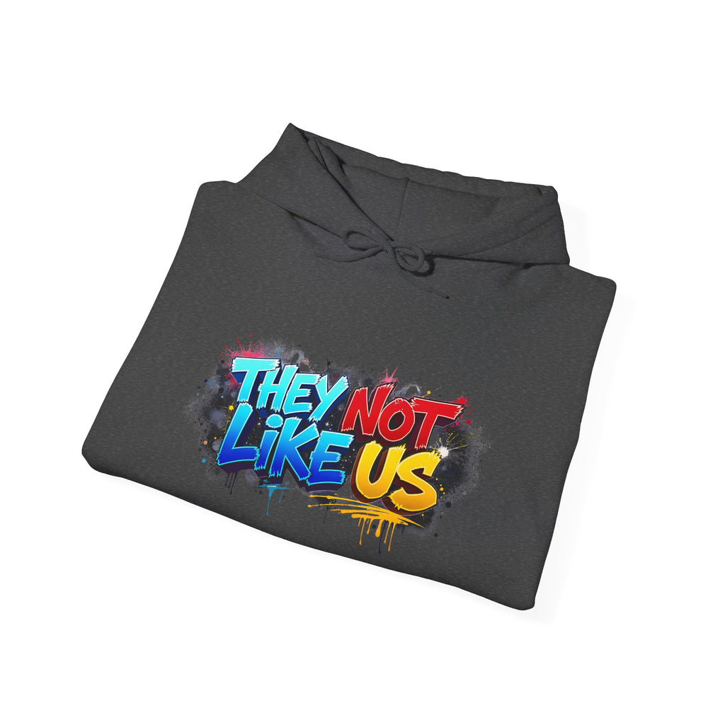 They Not Like Us Hoodie – Graffiti Streetwear Pullover Hoodie