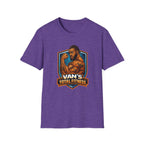 Van's Total Fitness T-Shirt | Muscular Bodybuilder Logo Tee