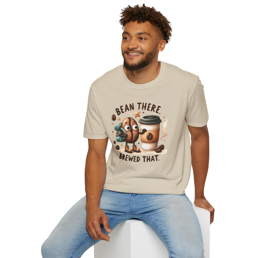 Bean There Brewed That T-Shirt — Cute Coffee Bean Pun Tee