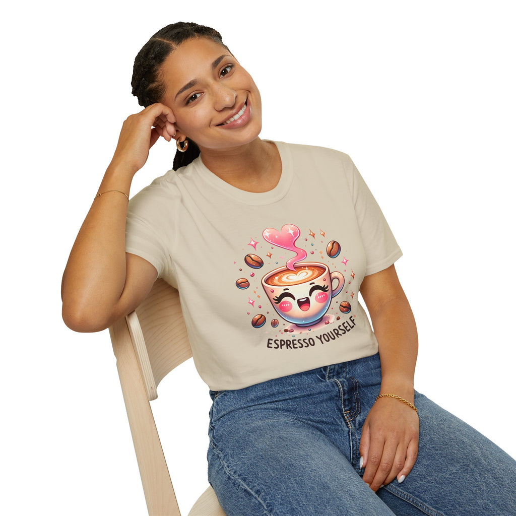 Espresso Yourself T-Shirt — Cute Kawaii Coffee Tee