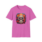 Day of the Dead Skull T-Shirt — Floral Sugar Skull Graphic Tee