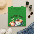 Coffee T-Shirt — "Life Without Coffee is Depresso" Cute Sad Coffee Tee
