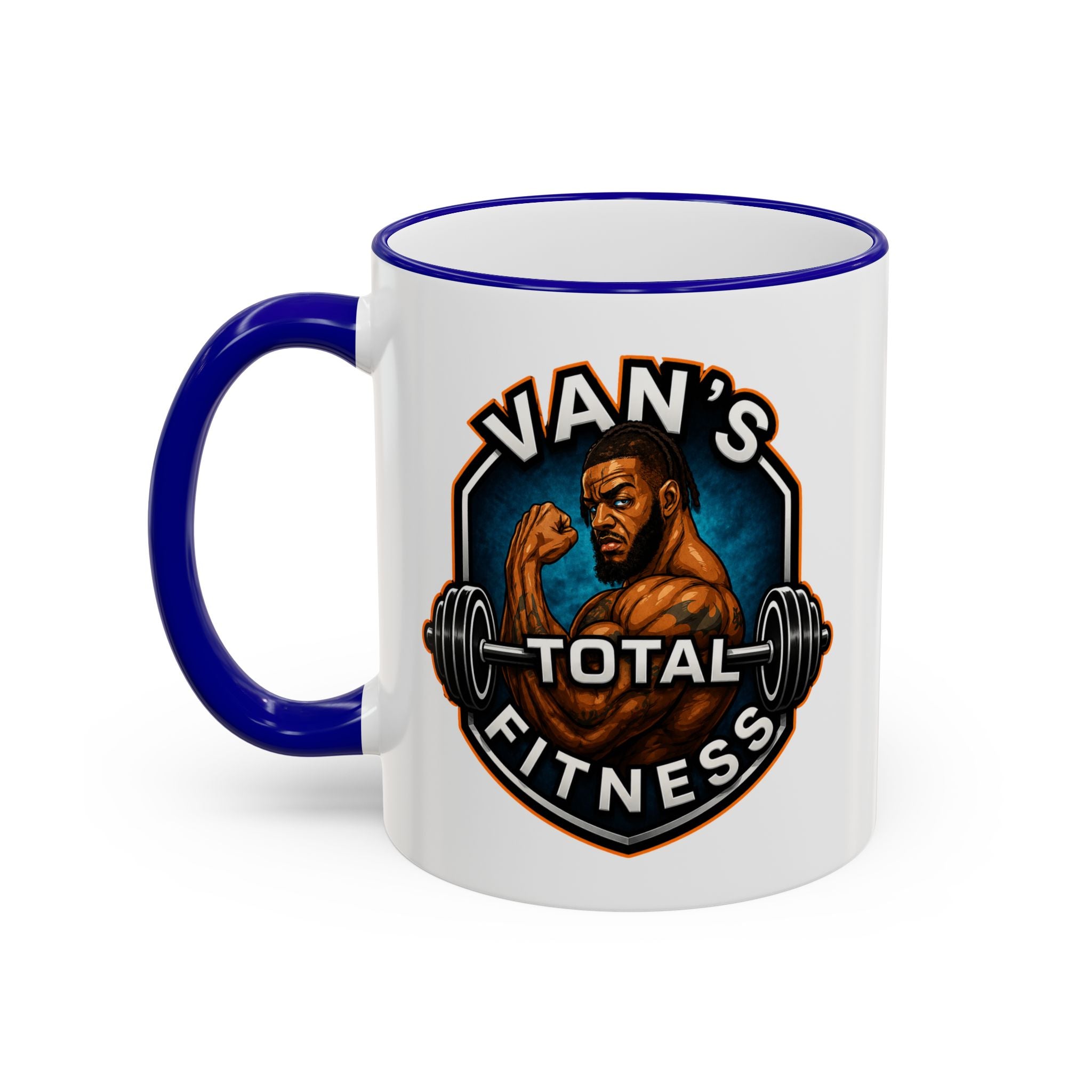 Van's Total Fitness Logo Mug - Accent Rim & Handle 11oz/15oz