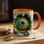 Monster's Inc Mike Peekaboo Coffee Mug – Cute One-Eyed Cartoon Accent Mug (11/15oz)