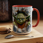 Yoda Break Through Accent Coffee Mug (11/15oz)