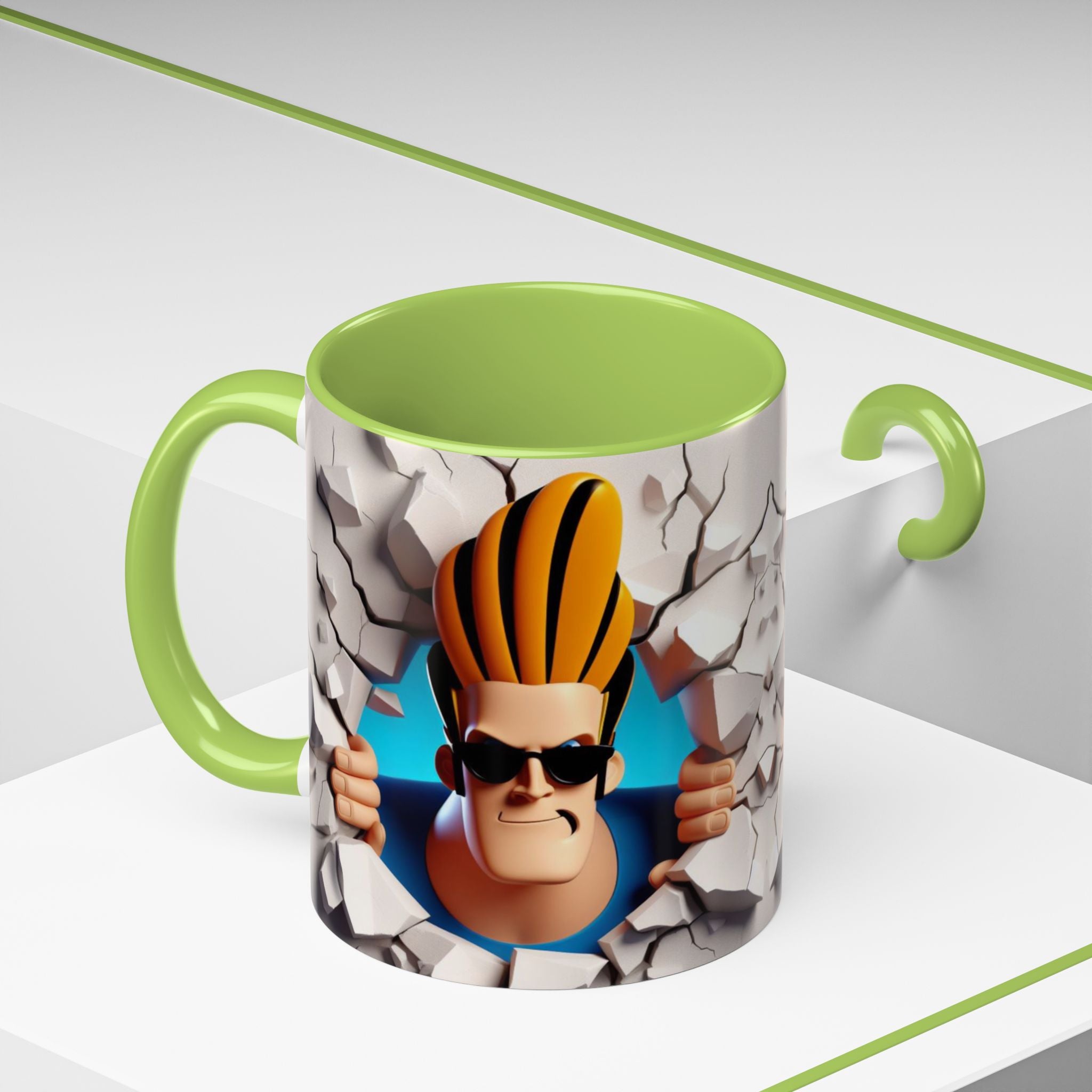 Johnny Bravo Breakthrough Coffee Mug (11oz & 15oz)