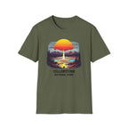 Yellowstone National Park T-Shirt — Retro Geyser Sunset Outdoor Tee