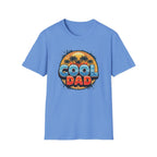 Cool Dad T-Shirt – Retro Sunset Palm Fathers Tee