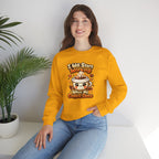 "I Will Start Working When My Coffee Does" Cute Kawaii Crewneck — Coffee Sweatshirt