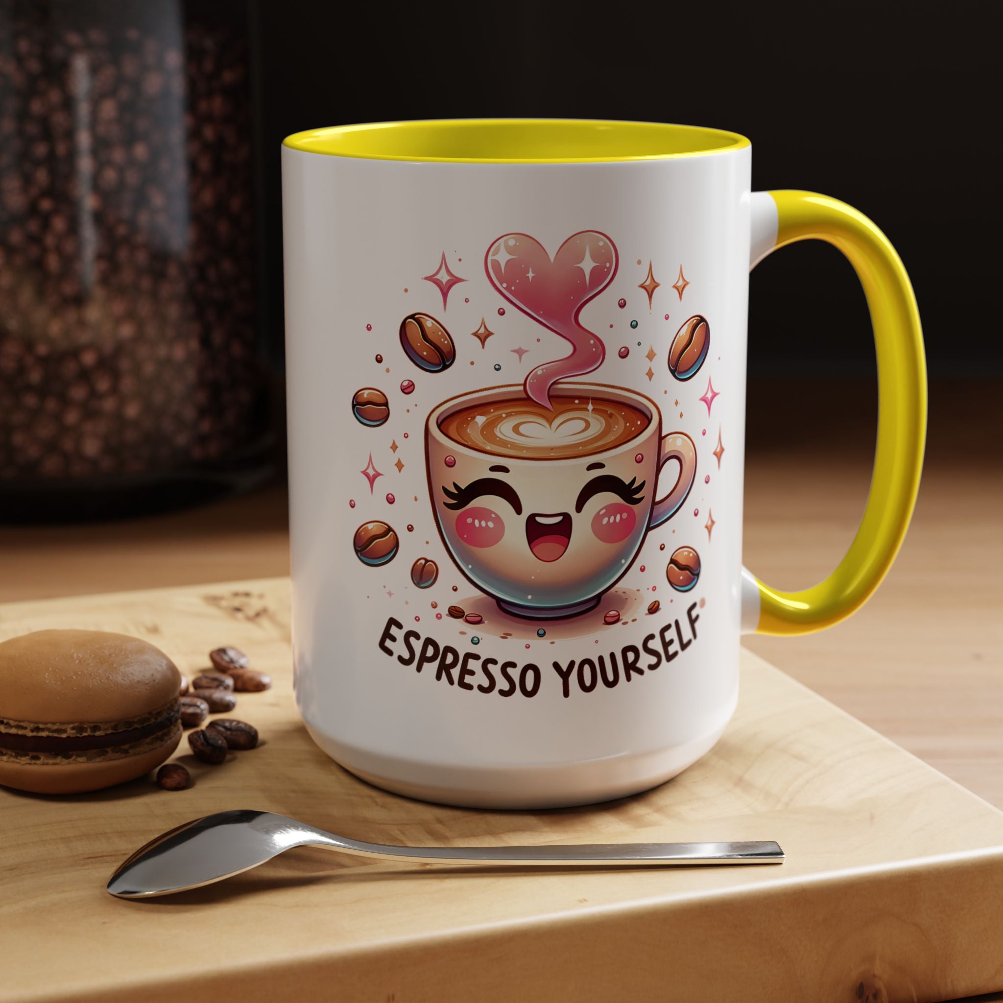 Espresso Yourself Coffee Mug — Cute Kawaii Cup Accent Mug (11/15oz)