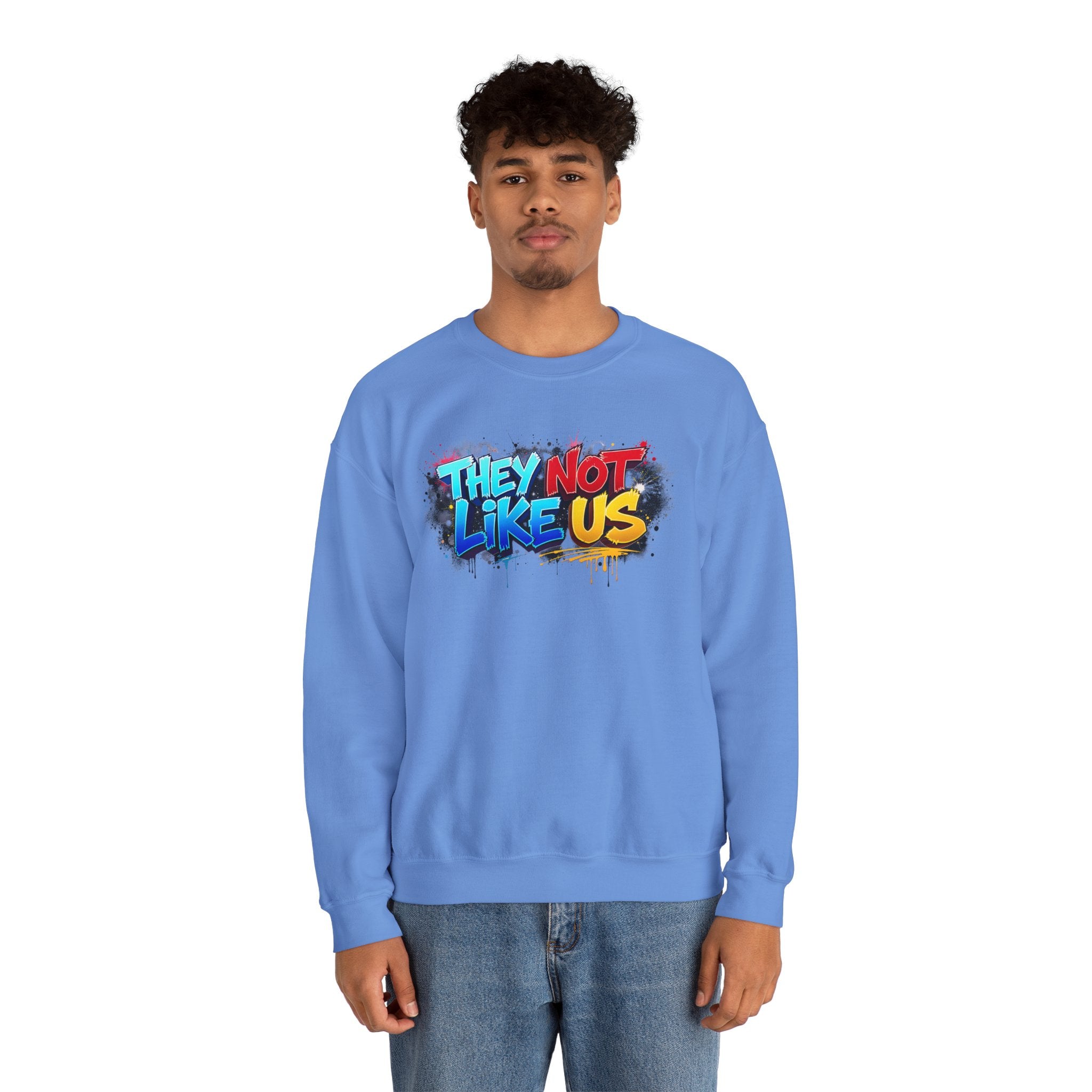 "They Not Like Us" Street Art Graphic — Crewneck Sweatshirt