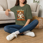 “I Will Start Working When My Coffee Does” Cute Kawaii Coffee Shirt — Coffee T‑Shirt
