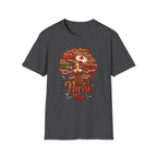 Black Nurse Magic T-Shirt — Nurse w/Brown Afro Illustration with Inspirational Words