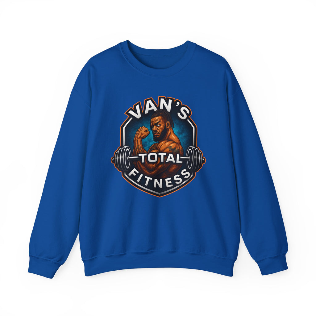 Van's Total Fitness Crewneck Sweatshirt — Gym Logo Pullover for Van's Total Fitness Fans