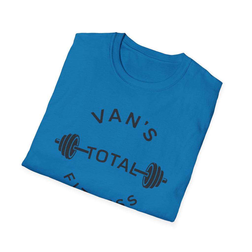 "Van's Total Fitness" Barbell Gym T-shirt