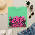Cats Before People T-Shirt – Cute Pink Cat Graphic Tee