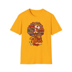 Black Nurse Magic T-Shirt — Nurse w/Brown Afro Illustration with Inspirational Words