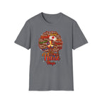 Black Nurse Magic T-Shirt — Nurse w/Brown Afro Illustration with Inspirational Words