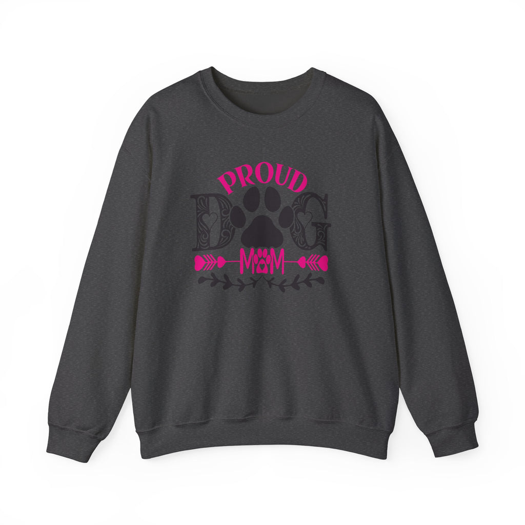 Proud Dog Mom Sweatshirt — Paw Print Crewneck for Dog Lovers