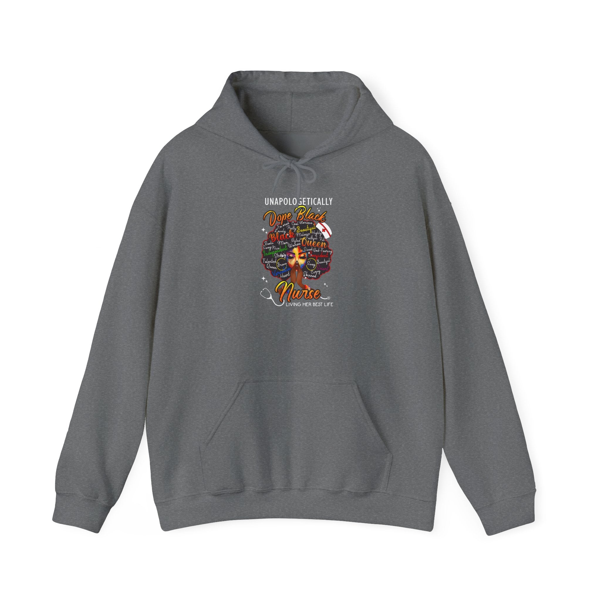 "Unapologetically Dope Black Nurse" Inspirational Pullover — Nurse Hoodie