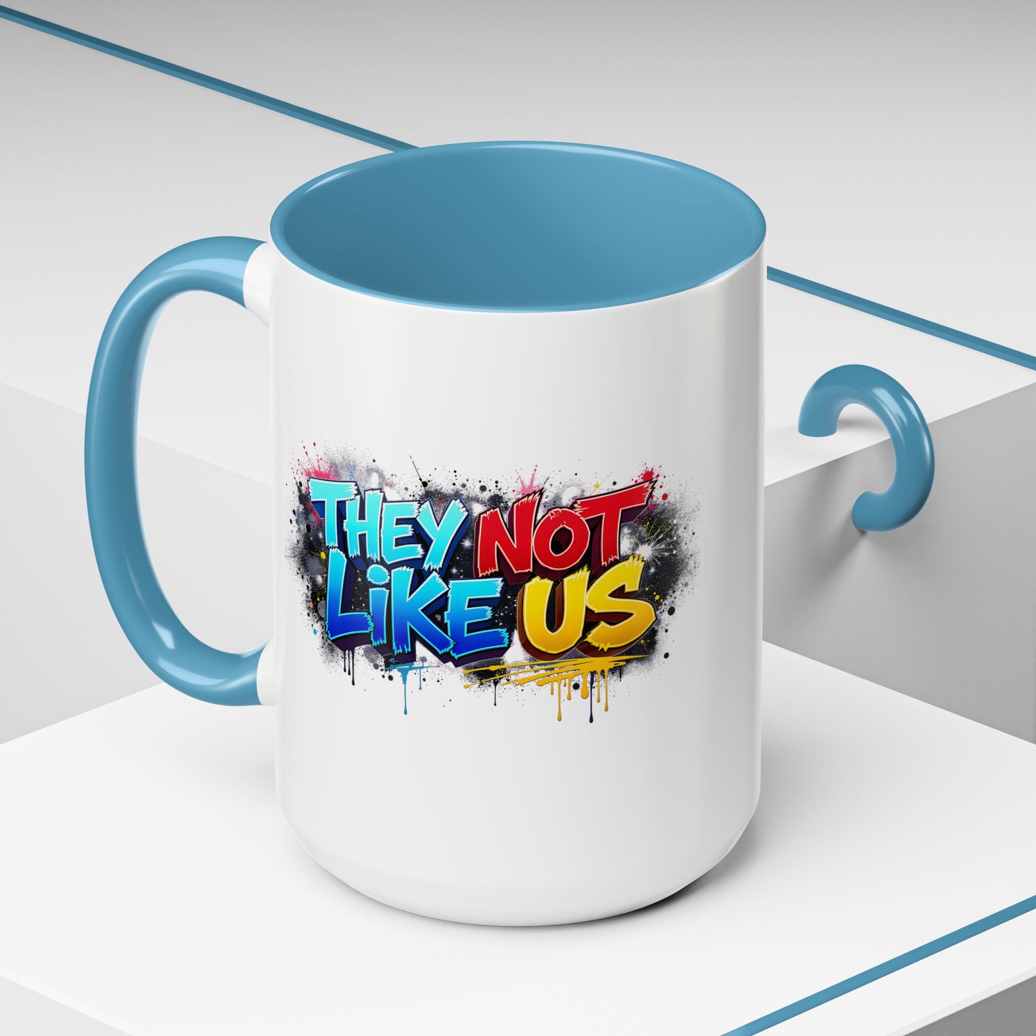 They Not Like Us Coffee Mug — Graffiti Accent Mug (11/15oz)