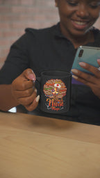 Black Nurse Magic Mug — Brown Afro Black Nurse Coffee Cup (11oz/15oz)